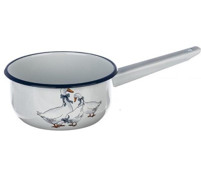 Ковш ЭМАЛЬ Ковш эмал цил 1,5л Гуси