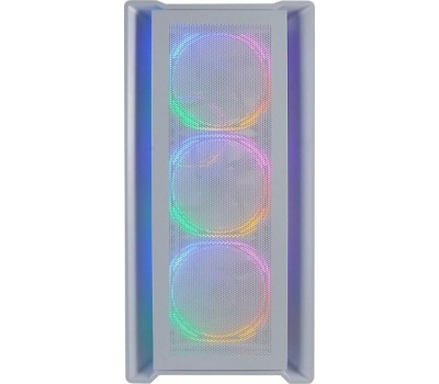 Powercase Alisio Micro X4W V2, Tempered Glass, 4х 120mm ARGB fans, ARGB HUB, белый, mATX (CAMCXW-A4)