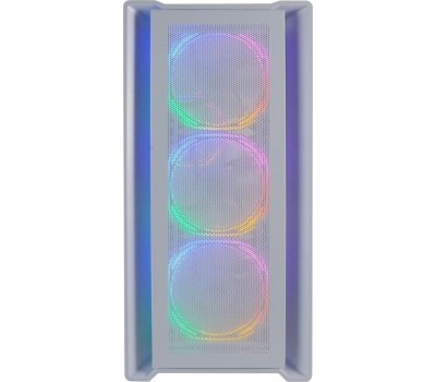 Powercase Alisio Micro X4W V2, Tempered Glass, 4х 120mm ARGB fans, ARGB HUB, белый, mATX (CAMCXW-A4)