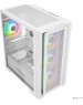 Powercase Alisio Micro X4W V2, Tempered Glass, 4х 120mm ARGB fans, ARGB HUB, белый, mATX (CAMCXW-A4)
