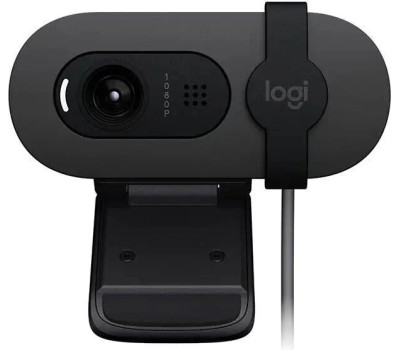 Веб-камера LOGITECH Web-камера HD Webcam Brio 100, черный [960-001587]