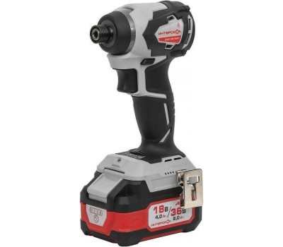 Шуруповерт ИНТЕРСКОЛ Ударный шуруповерт ШАУ-250/36ВЭ, 2Ач, с двумя аккумуляторами [862.2.2.70]