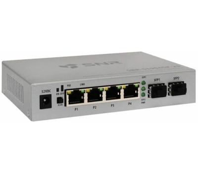 Коммутатор SNR Коммутатор -S1904GP-2S, неуправляемый