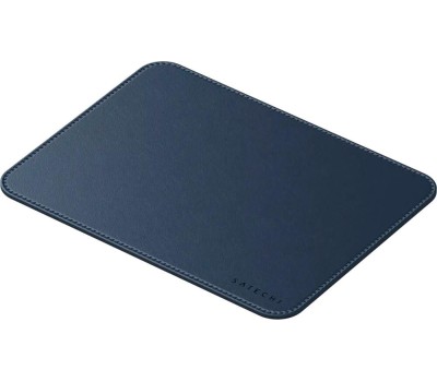 SATECHI Коврик для мыши из веганской кожи Vegan-Leather Premium Desk Mat. Цвет: синий