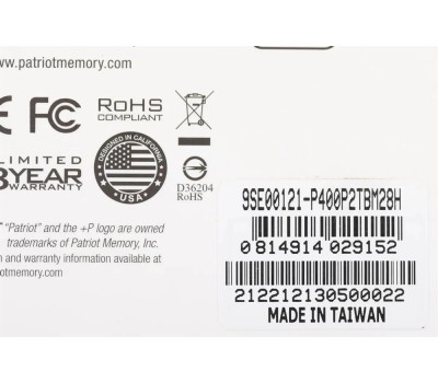 Накопитель SSD PATRIOT SSD накопитель P400 V4 2ТБ, M.2 2280, PCIe 4.0 x4, NVMe, M.2 [p400vp2tbm28h]