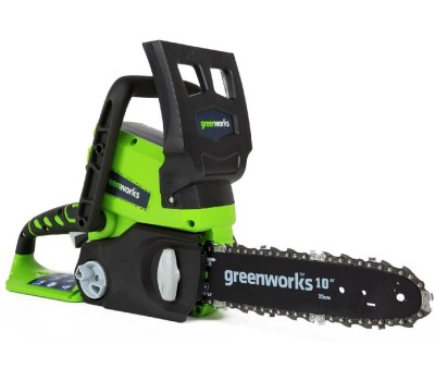 Greenworks G24CS25 Цепная пила аккумуляторная, 24 В, 25 см [2007707]