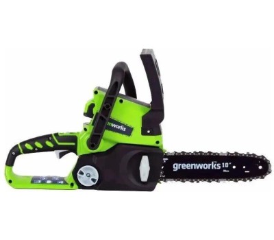 Greenworks G24CS25 Цепная пила аккумуляторная, 24 В, 25 см [2007707]