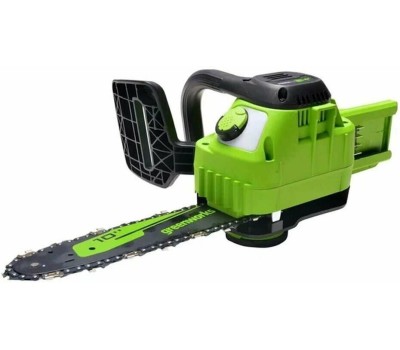 Greenworks G24CS25 Цепная пила аккумуляторная, 24 В, 25 см [2007707]