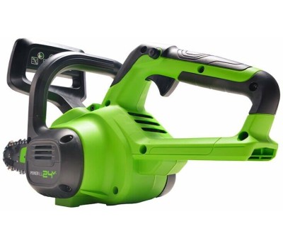Greenworks G24CS25 Цепная пила аккумуляторная, 24 В, 25 см [2007707]