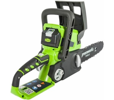 Greenworks G24CS25 Цепная пила аккумуляторная, 24 В, 25 см [2007707]
