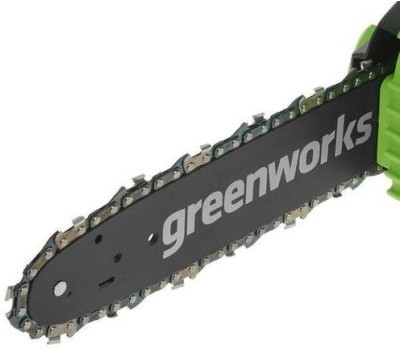 Greenworks G24CS25 Цепная пила аккумуляторная, 24 В, 25 см [2007707]