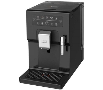 Кофемашина KRUPS Кофемашина автоматическая Essential EA870810, 15Бар, с ручным капучинатором, черный/нержавеющая сталь