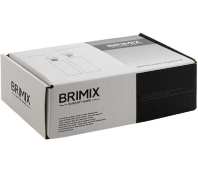 Brimix - Дозатор для жидкого мыла и моющих средств. ЧЁРНЫЙ, врезной, под раковину, пластиковый, 300 мл, 6284