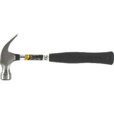 Молотки-гвоздодеры SPARTA Молоток-гвоздодер, 450 г, боек 27 мм, металлическая трубчатая обрезиненная рукоятка 104405