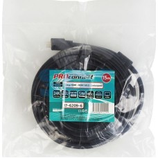 Кабель HDMI PROCONNECT (17-6209-6) ШНУР HDMI - HDMI С ФИЛЬТРАМИ, ДЛИНА 15 МЕТРОВ (GOLD) (PE ПАКЕТ)