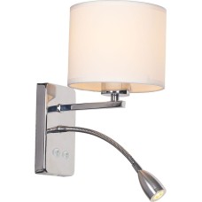 Настенный светильник Escada 552/A LED*1W+E27*60W Chrome/White