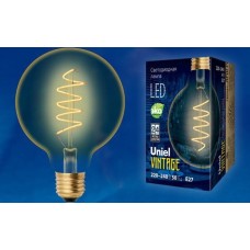 Лампы светодиодные VINTAGE UNIEL (UL-00001818) LED-G95-4W/GOLDEN/E27/CW GLV21GO