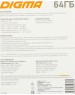 Карта памяти DIGMA microSDXC UHS-I U1 64 ГБ, 70 МБ/с, Class 10, CARD10, 1 шт., переходник SD [dgfca064a01]