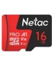 NETAC Карта памяти microSDHC UHS-I U1 P500 Extreme Pro 16 ГБ, 90 МБ/с, Class 10, NT02P500PRO-016G-S, 1 шт., без адаптера