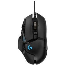 LOGITECH Мышь проводная игровая G502 HERO black (USB, оптическая 25600dpi, 9but) (910-005474)