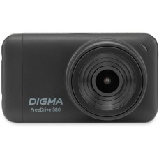 DIGMA Видеорегистратор FreeDrive 580 черный 4Mpix 1296x2304 1296p 140гр. GP2178