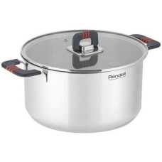 Кастрюля RONDELL Stripes RDS-1638, нержавеющая сталь, с крышкой