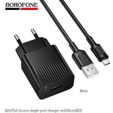 СЗУ BOROFONE (6941991122590) BAS71Am 1USB 2.1A для micro USB Black