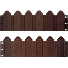 Заборчик для сада LUCKY WAY LWZBR004 декоративный 5 шт. по 60 см, коричневый