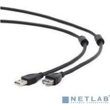 Gembird/Cablexpert CCF2-USB2-AMAF-15 USB 2.0 Pro Кабель , AM/AF, 4.5м, экран, 2феррит.кольца, черный, пакет