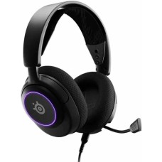 STEELSERIES Гарнитура игровая Arctis Nova 3, для компьютера и игровых консолей, накладные, проводные, черный [61631]