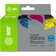 Картридж CACTUS Картридж CS-3JA27AE, 963XL, голубой пигментный / CS-3JA27AE