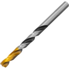 Сверло DENZEL Сверло спиральное по металлу 8 x 117мм, Р6М5, Golden Tip, многогранная заточка 718282