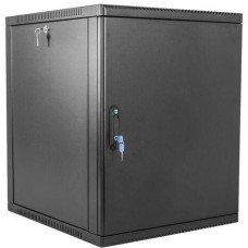 ЦМО Шкаф коммутационный ШРН-9.500.1-9005 настенный, металлическая передняя дверь, 9U, 600x346x529 мм