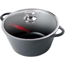 РОССИЯ Кастрюля 5л. Классик (волна) лит/руч. с кр. (п/у), к2732а