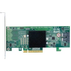 ARECA HBA-адаптер ARC-1330-8i PCIe 3.0 x8 Low Profile, SAS/SATA 12G, HBA, 8port (2*int SFF8643), (аналог LSI00344 9300-8I), RTL {10}