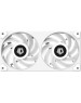 ID-COOLING Вентилятор для корпуса ICEFAN 240 ARGB SNOW белый (2 pcs, 120mm, PWM 2000rpm, 56.5 CFM, 31,5 dB, 4 pin/3 pin ARGB) (ICEFAN 240 ARGB SNOW)