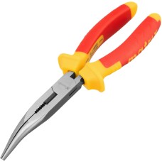 MATRIX Длинногубцы изогнутые Insulated, 200 мм, двухкомпонентные рукоятки Professional 17474