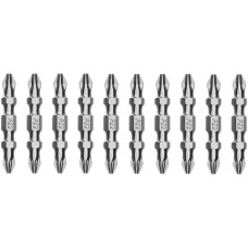 GROSS Бита двухстор., PH2-PZ2х45мм, сталь S2, 10шт. 112017