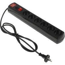 MOST Сетевой фильтр LR 1.7м (6 розеток) черный (коробка)