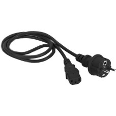 LANMASTER Шнур питания LAN-PP13/SH-1.0-BK C13-Schuko проводник.:3x0.75мм2 0.5м 220В 10А черный