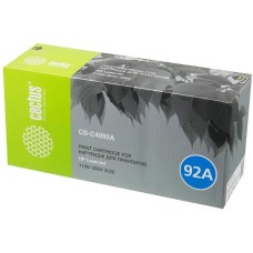 CACTUS Картридж лазерный CS-C4092A C4092A черный (2500стр.) для HP LJ 1100/3200/3220