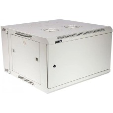 LANMASTER Шкаф коммутационный (TWT-CBW3M-12U-6X6-GY) настенный 12U 600x600мм пер.дв.металл задн.дв.спл.стал.лист 2 бок.пан. 60кг серый 441мм 23кг 120град. 635мм IP20 металл