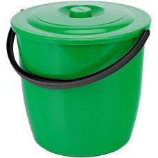 PALISAD Ведро пластмассовое круглое 13 л, с крышкой, Home 92941