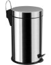 САНАКС - Ведро из нержавеющей стали, с педалью, круглое, 20 литров, крышка микролифт, цвет ХРОМ. 1120