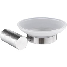 GFmark - Мыльница стеклянная с креплением к стене, из нержавеющей стали с резным креплением 81004