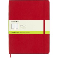 MOLESKINE Блокнот CLASSIC SOFT QP623F2 XLarge 190х250мм 192стр. нелинованный мягкая обложка красный