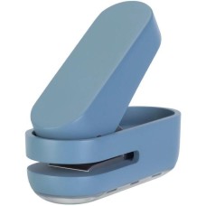 DELI Дырокол NS088blue макс.:10лист. пластик голубой отв.:1