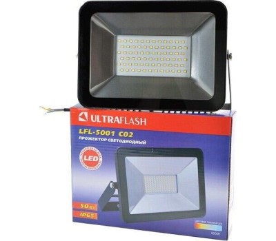 Прожектор ULTRAFLASH (12317) LFL-5001 C02 черный