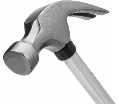 Молотки-гвоздодеры SPARTA Молоток-гвоздодер, 450 г, боек 27 мм, металлическая трубчатая обрезиненная рукоятка 104405