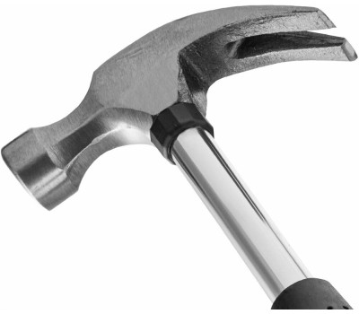 Молотки-гвоздодеры SPARTA Молоток-гвоздодер, 450 г, боек 27 мм, металлическая трубчатая обрезиненная рукоятка 104405